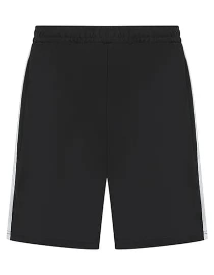 Adults Knitted Shorts With Zip Pockets - Black/White