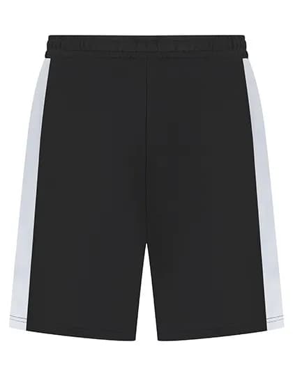 Kids Knitted Shorts with Zip Pockets - Black/White