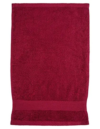 Organic Cozy Guest Towel - Burgundy