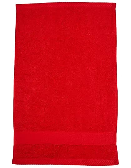 Organic Cozy Guest Towel - Red