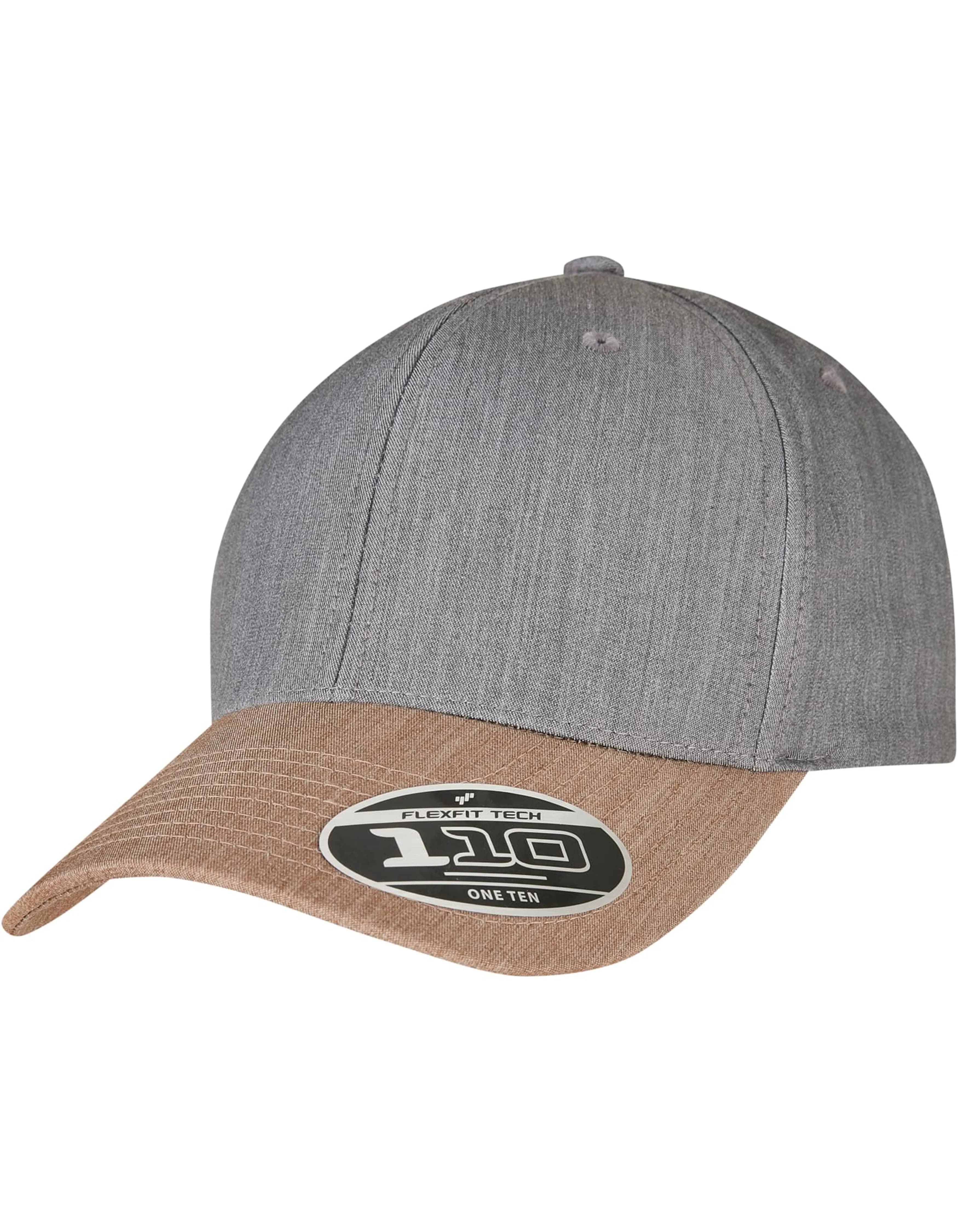 110 Melange Mix Cap - Grey/Khaki