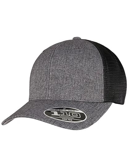 110 Mesh 2-Tone Cap - Melange Charcoal/Black