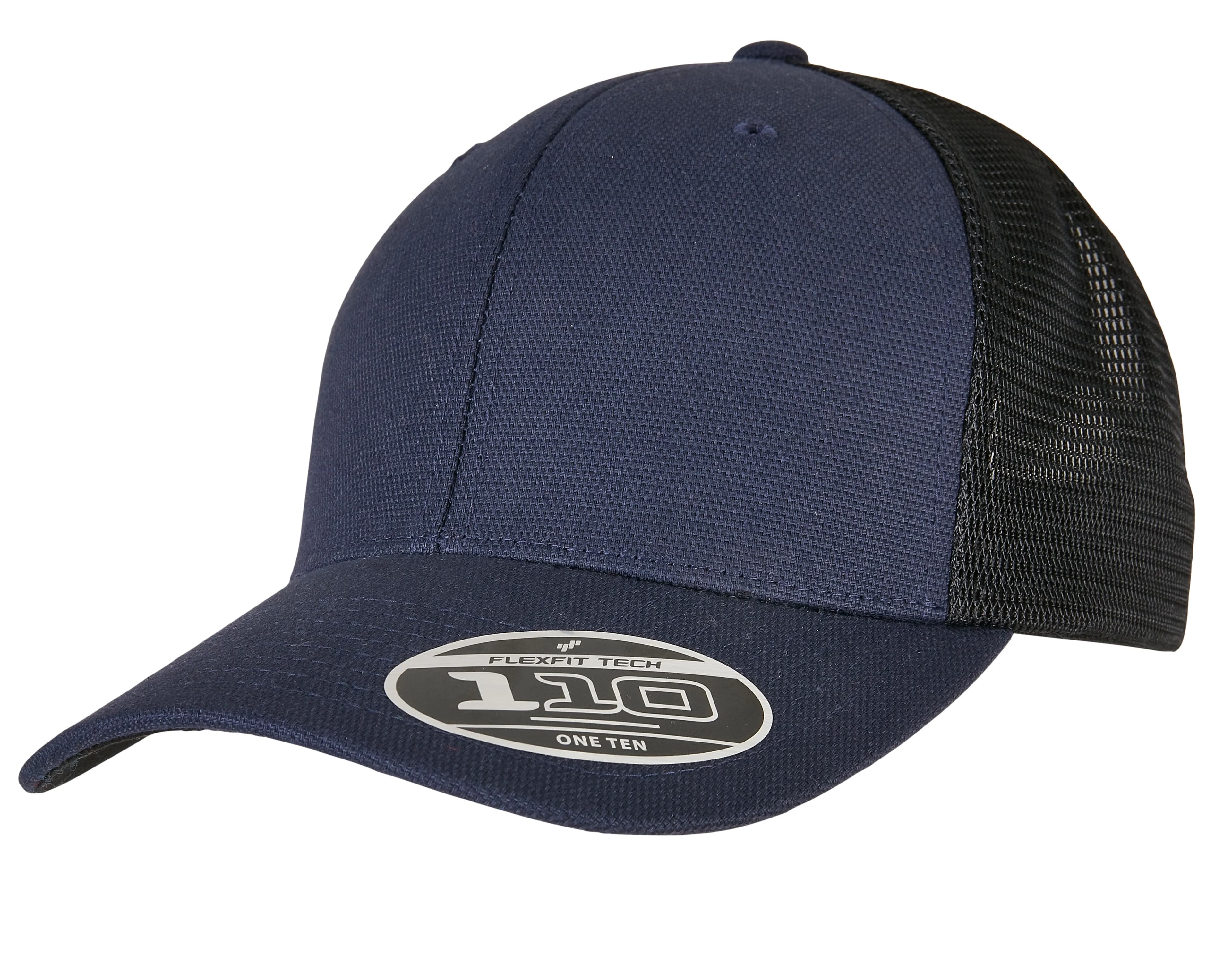 110 Structured Canvas Trucker Cap - Navy/Black