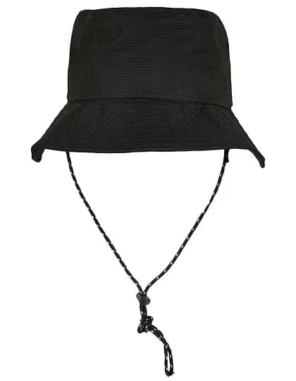Adjustable Flexfit Bucket Hat - Black