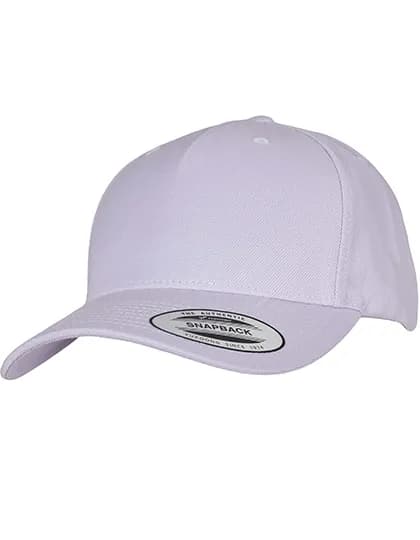YP Classics 5-Panel Premium Curved Visor Snapback Cap - Light Purple