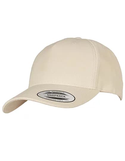 YP Classics 5-Panel Premium Curved Visor Snapback Cap - Stone