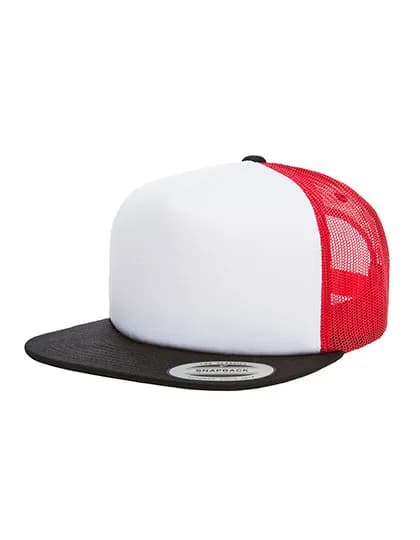 Foam Trucker With White Front - Black/White/Red