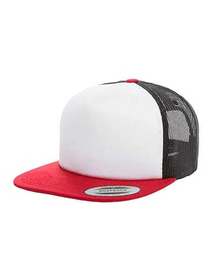 Foam Trucker With White Front - Red/White/Black