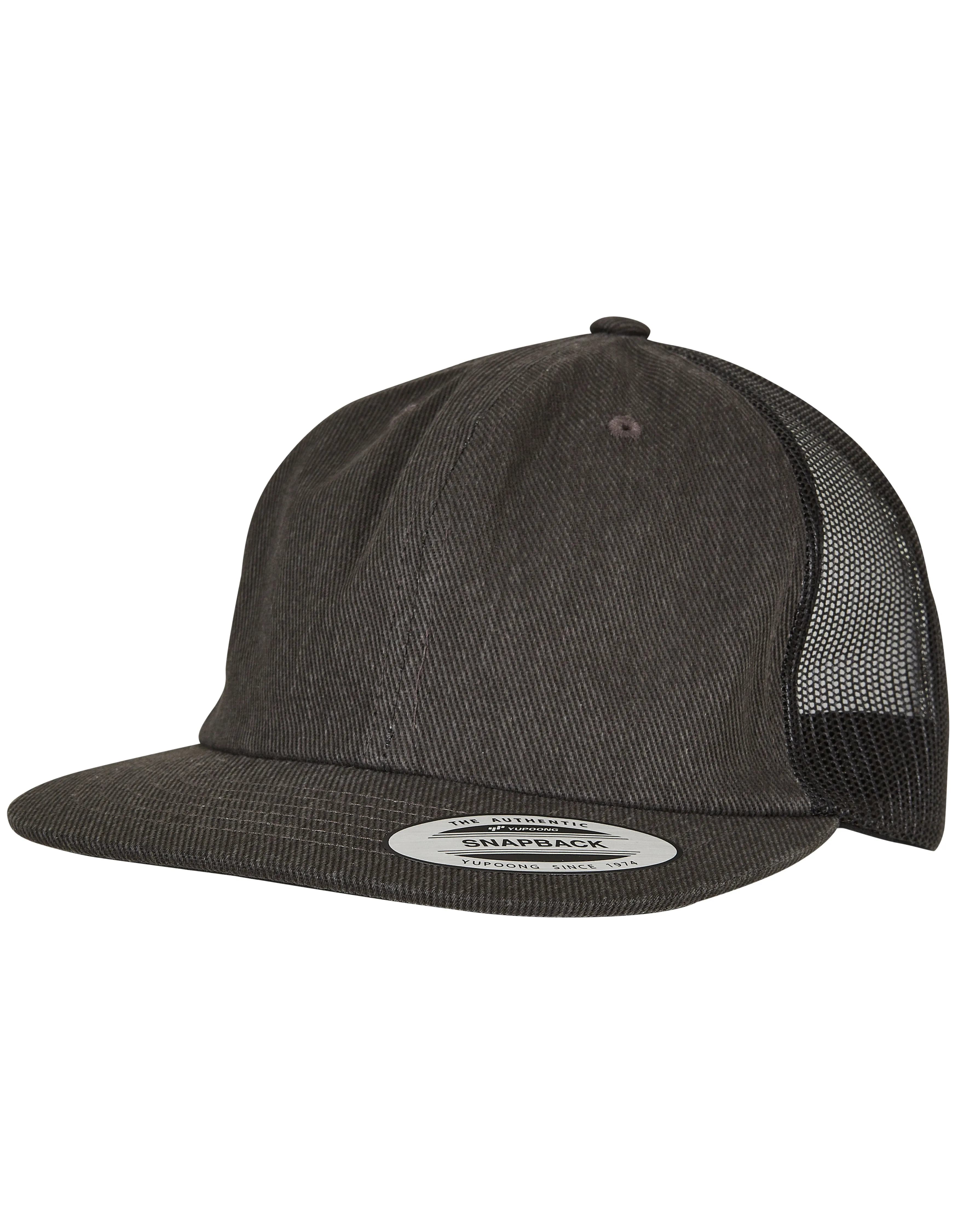 Denim Trucker Cap - Black Raw