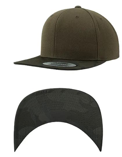 Camo Visor Snapback - Olive/Olive Camo
