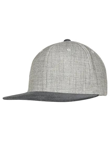 Melange Velour Snapback - Grey/Grey