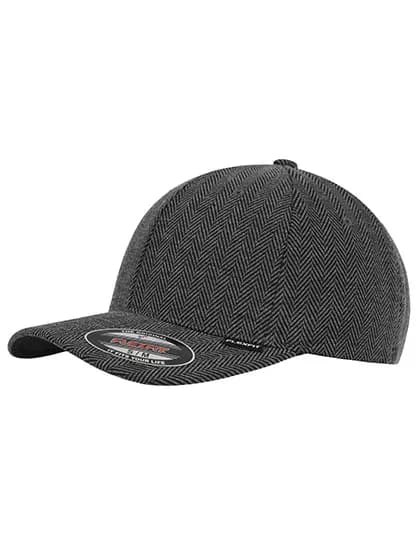 Heringbone Melange Flexfit - Black/Heather Grey