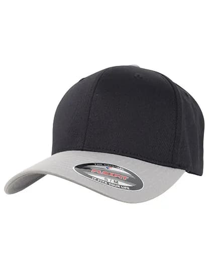 Flexfit Wooly Combed 2-Tone Cap - Black/Silver