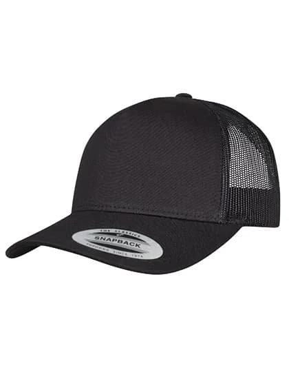 5-Panel Retro Trucker Cap - Black