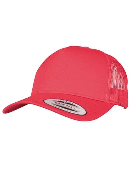 5-Panel Retro Trucker Cap - Red