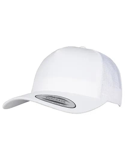 5-Panel Retro Trucker Cap - White
