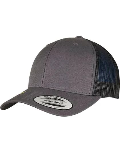 YP Classics Recycled Retro Trucker Cap 2-Tone - Charcoal/Black