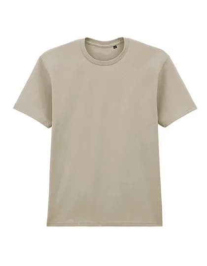 Softstyle Midweight Adult No Label Enzyme Wash T-Shirt - Sand