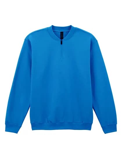 Softstyle® Midweight Adult Fleece 1/4 Zip Sweatshirt - Royal