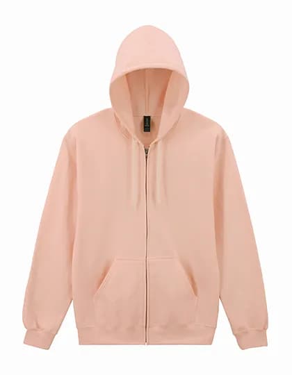Softstyle® Midweight Fleece Adult Full Zip Hooded Sweatshirt - Dusty Rose