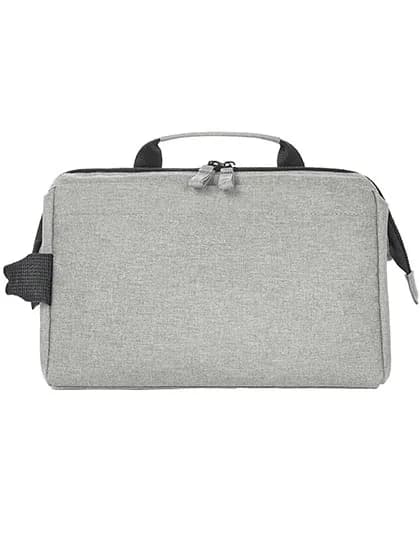 Zip Bag Circle - Light Grey Melange