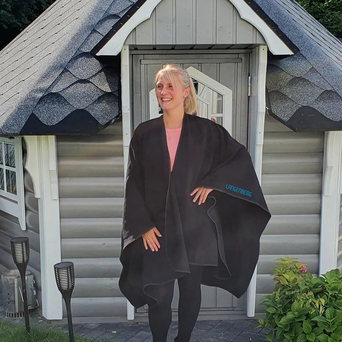 Fleecedecke HANGOVER - schwarz