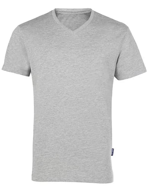 Men´s Luxury V-Neck Tees - Grey Melange