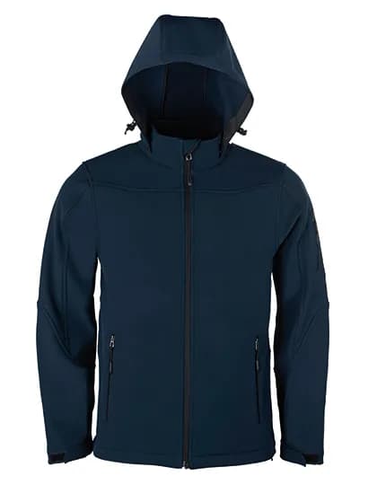 Men´s Hooded Soft-Shell Jacket - Navy