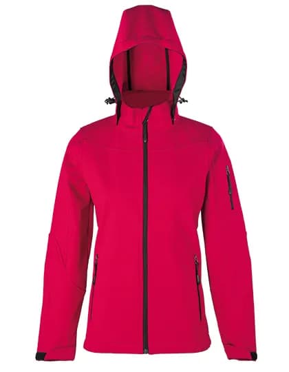 Women´s Hooded Soft-Shell Jacket - Red