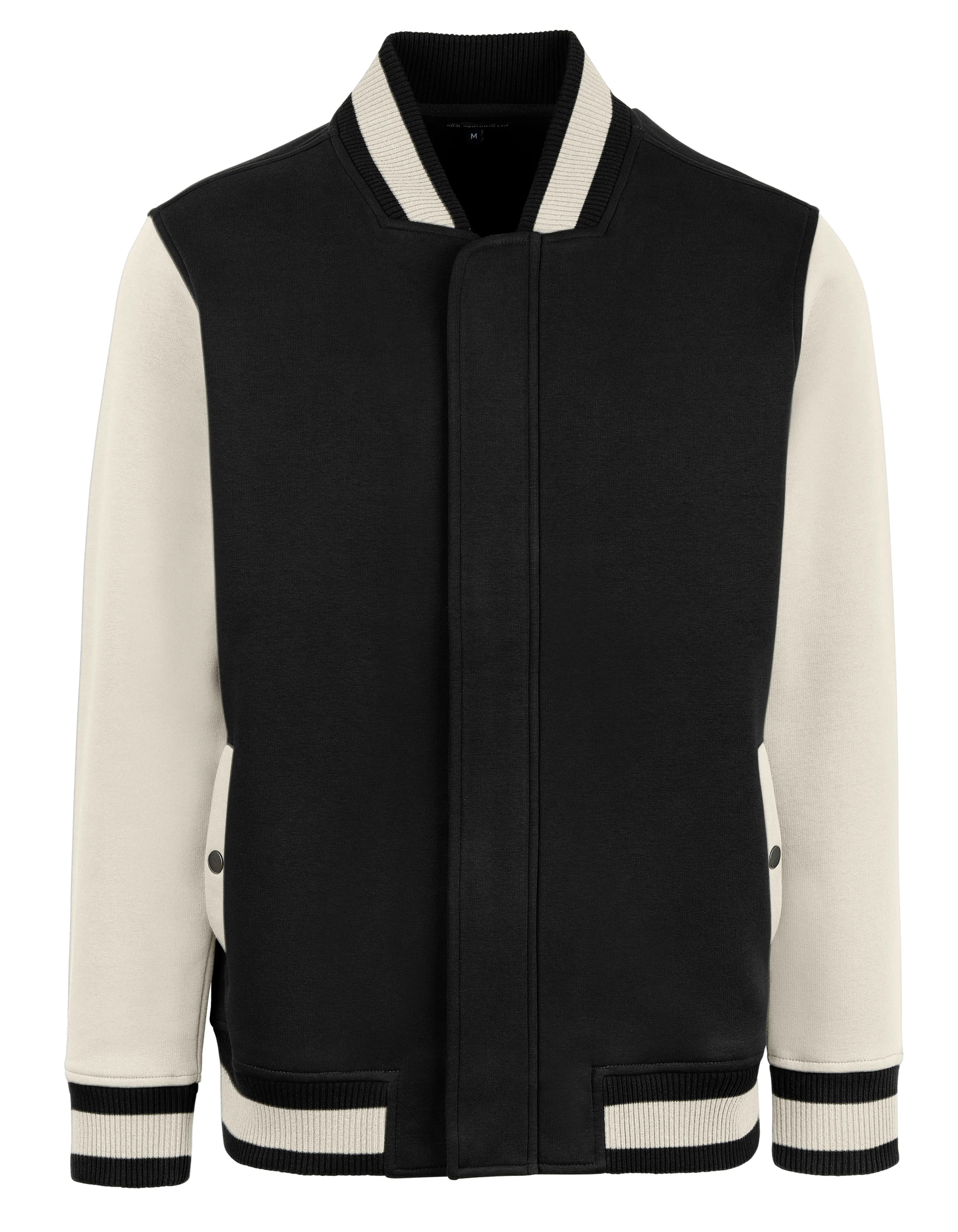 Men´s Premium College Jacket - Black/Off White