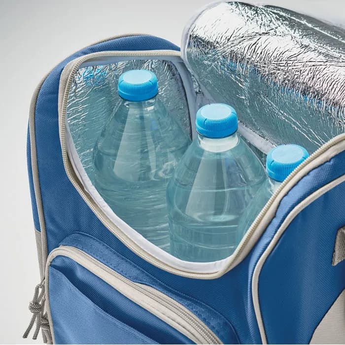 Kühltasche mit Fronttasche - ZIPPER - Königsblau