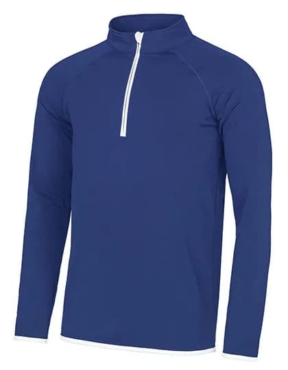 Men´s Cool 1/2 Zip Sweat - Royal Blue/Arctic White