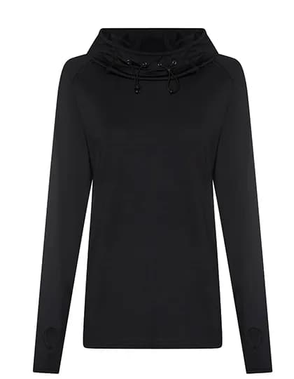 Women´s Cool Cowl Neck Top - Jet Black