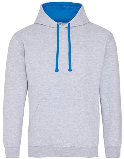 Varsity Hoodie - Heather Grey/Sapphire Blue