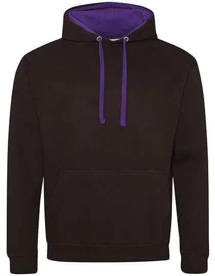 Varsity Hoodie - Jet Black/Purple