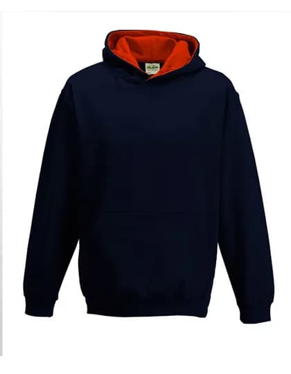 Kids´ Varsity Hoodie - New French Navy/Fire Red