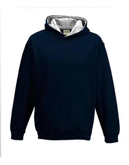 Kids´ Varsity Hoodie - New French Navy/Heather Grey