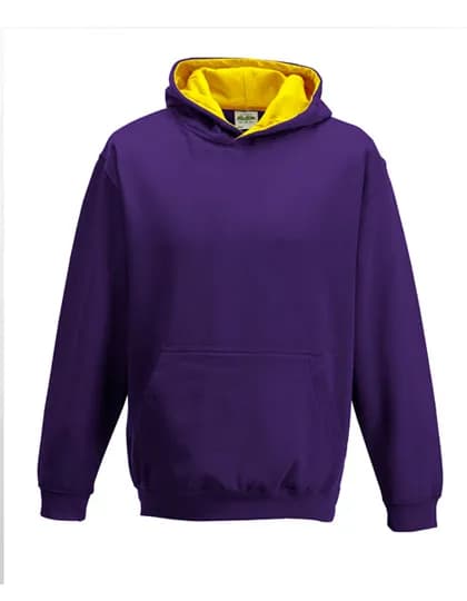 Kids´ Varsity Hoodie - Purple/Sun Yellow