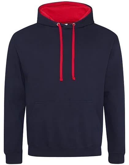 Varsity Hoodie - New French Navy/Fire Red