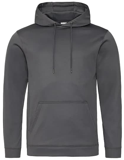 Sports Polyester Hoodie - Steel Grey (Solid)