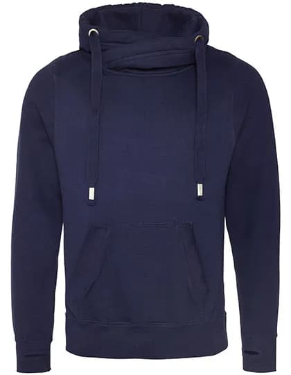 Cross Neck Hoodie - Oxford Navy