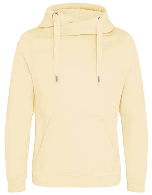 Cross Neck Hoodie - Vanilla Milkshake
