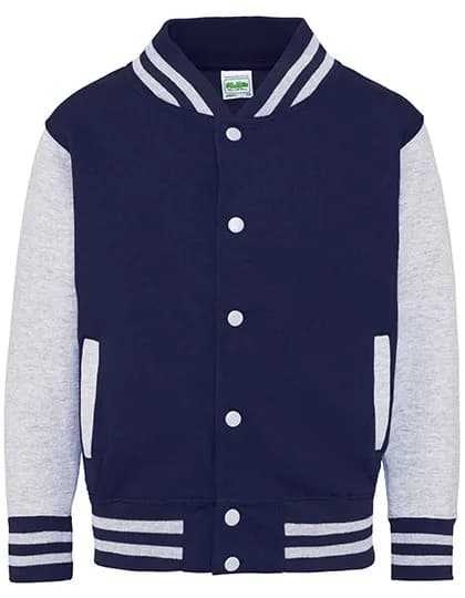 Kids´ Varsity Jacket - Oxford Navy/Heather Grey