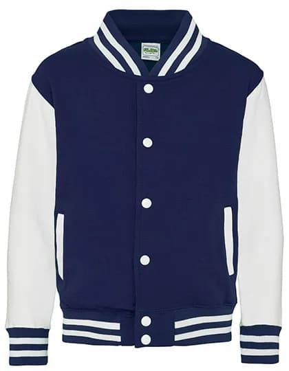 Kids´ Varsity Jacket - Oxford Navy/White