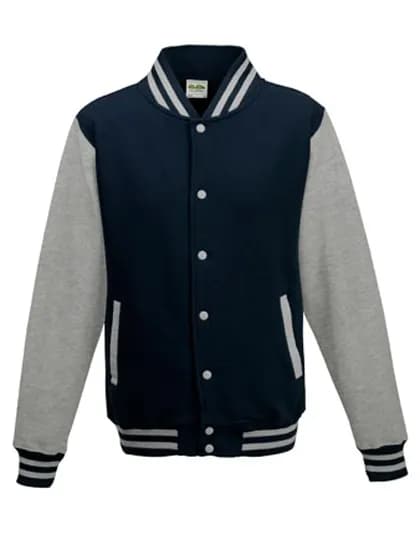 Varsity Jacket - Oxford Navy/Heather Grey