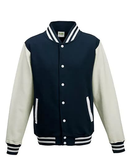 Varsity Jacket - Oxford Navy/White