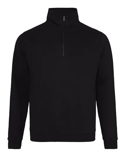Sophomore 1/4 Zip Sweat - Deep Black