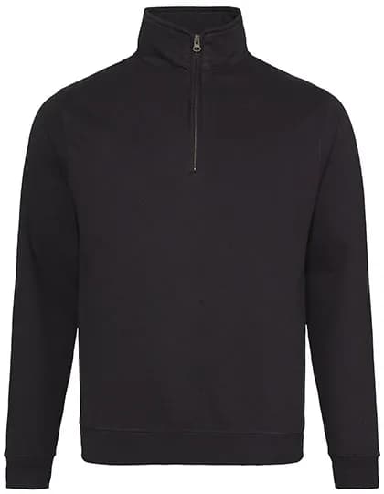 Sophomore 1/4 Zip Sweat - Jet Black