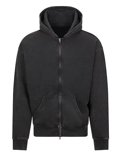 Vintage Washed Zoodie - Washed Black