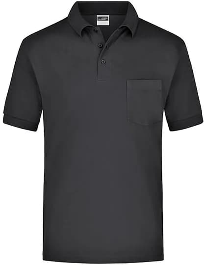 Polo-Piqué Pocket - Black